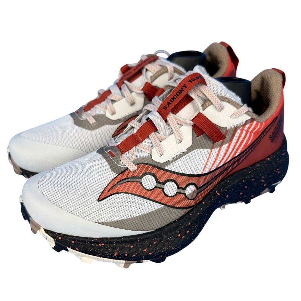 Saucony Endorphin Edge Womens Trail‎ Running Shoes White Red S10773-86 Size 9.5